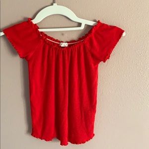 Cute red crop top